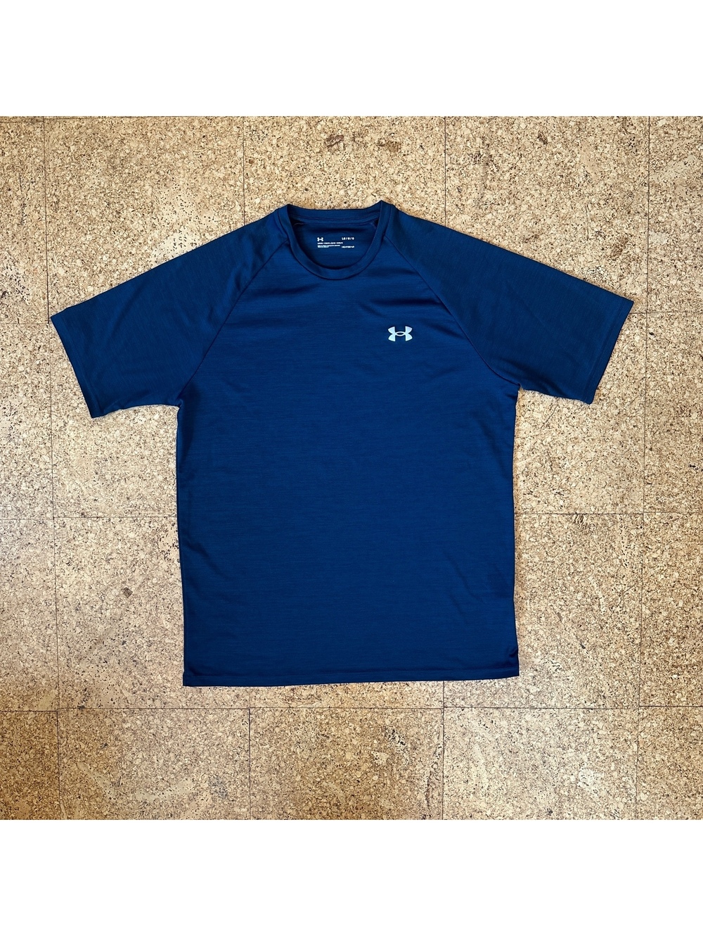 Under Armour UA HeatGear T-Shirt Men's Large Navy Wicking Lightweight Running